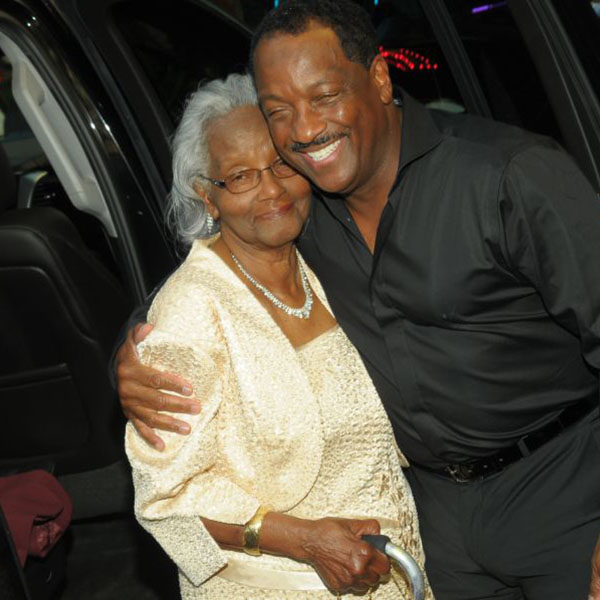 Donnie with his mom, Dorothy Simpson