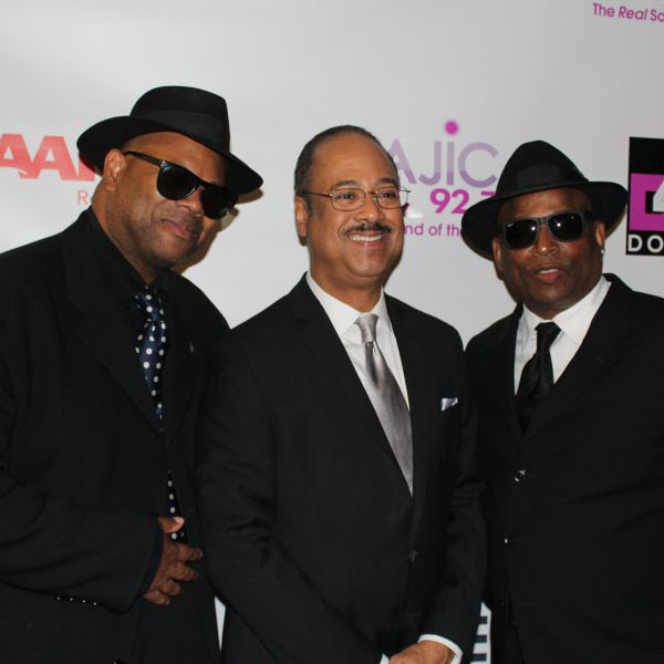 Tony Perkins with Jimmy Jam and Terry Lewis at 40th Anniversary Celebration.