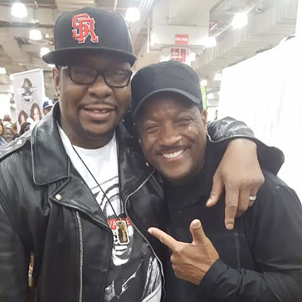 Donnie with Bobby Brown
