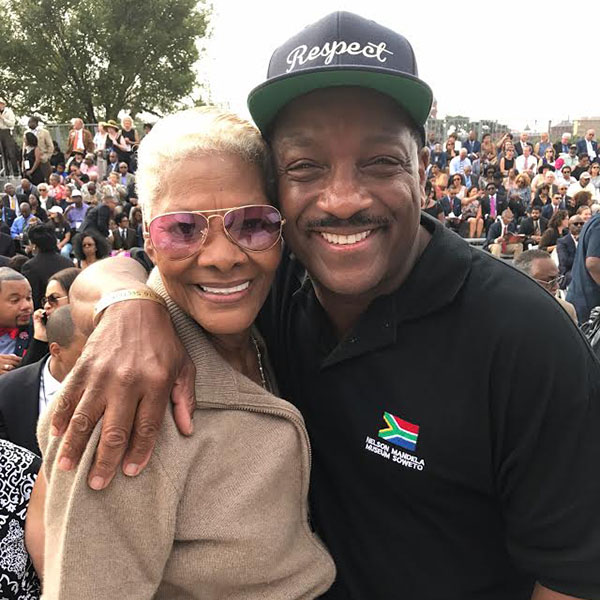 Donnie with Dionne Warwick.