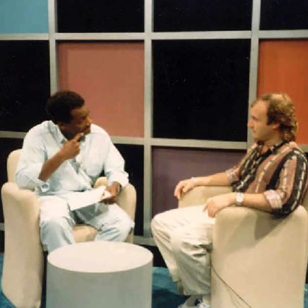 Donnie Simpson with Phil Collins